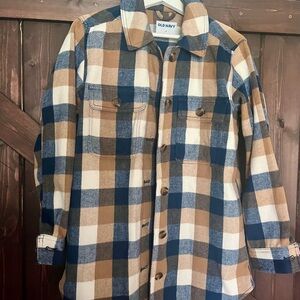 Old Navy Plaid Button-Up Shacket